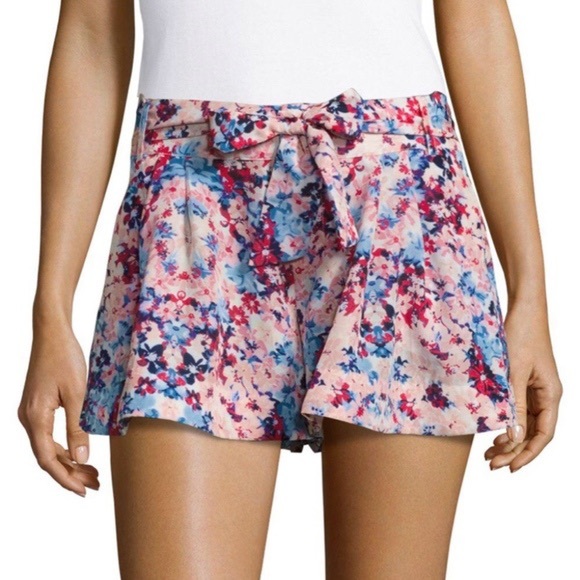NWOTs PARKER Tie Front Floral Shorts